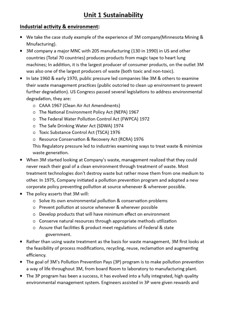 3M's Pollution Prevention Strategy | PDF | Sustainability | Waste