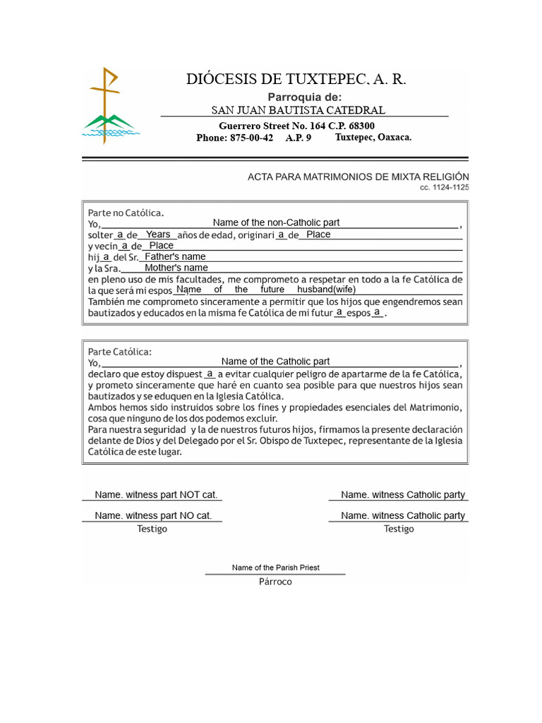 Act For Mixed Marriages | PDF