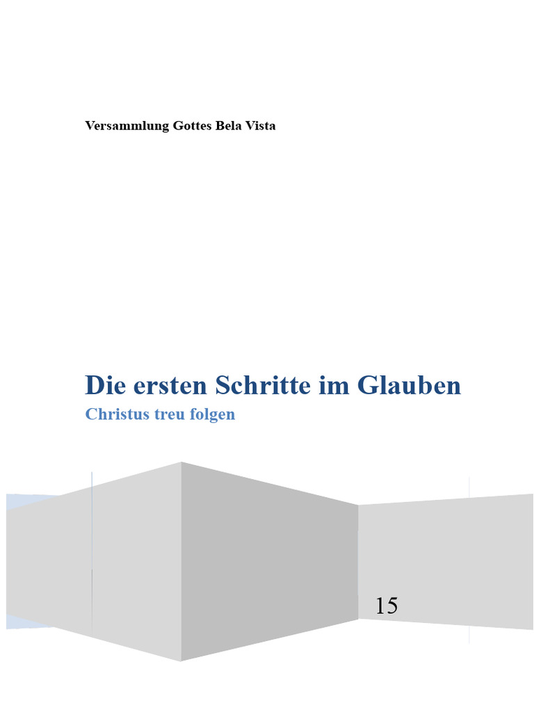 Erste Schritte Im Glauben | PDF