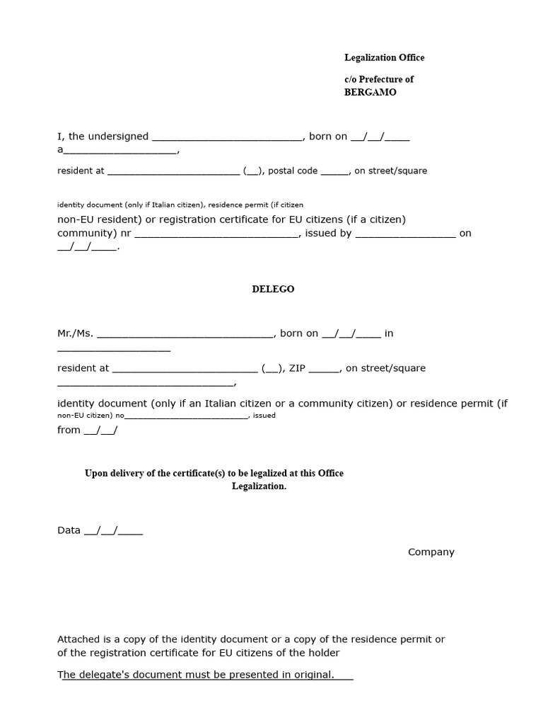 Legalization Request Form for Documents | PDF