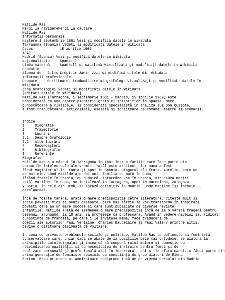 Matilda Ras | PDF