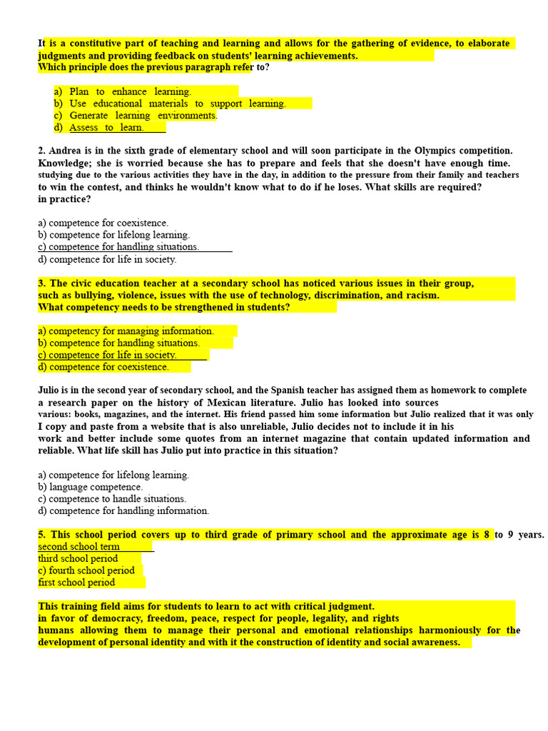 Teaching and Learning Assessment Strategies | PDF | Teachers | Learning