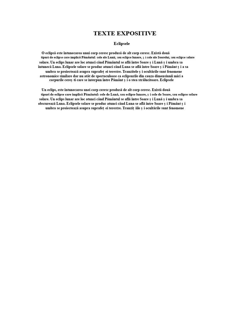 Texte Expositive | PDF