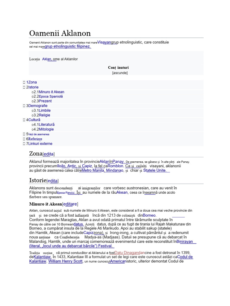 Oamenii Aklanon | PDF