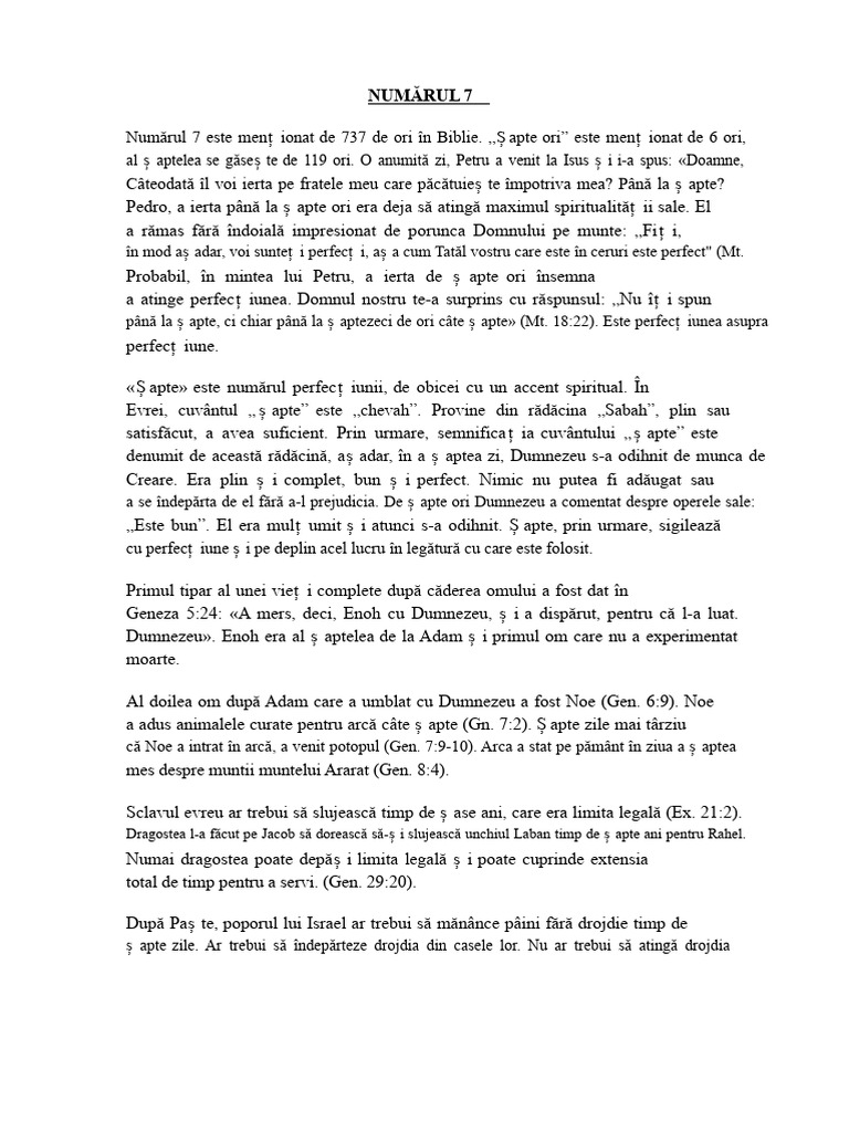 Numărul 7 | PDF