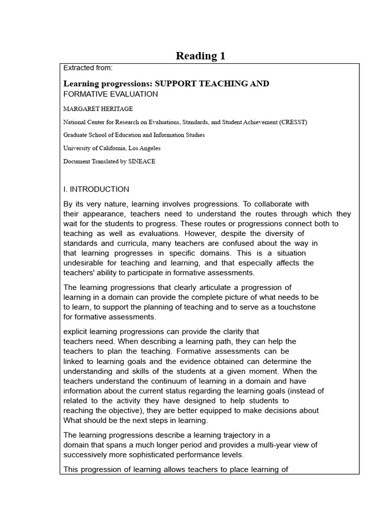 Understanding Learning Progressions in Education | PDF | Curriculum ...