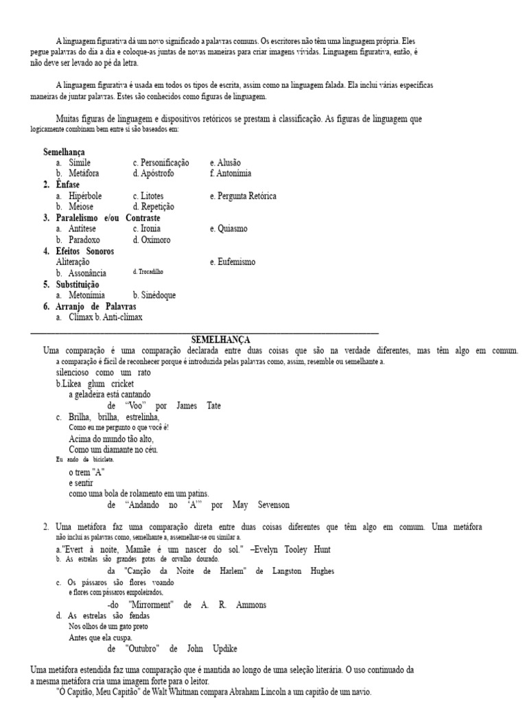 Figuras de Linguagem e Seu Uso | PDF | Ironia | Paradoxo