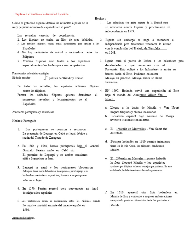 Desafíos de España en Filipinas | PDF | Manila | Filipinas