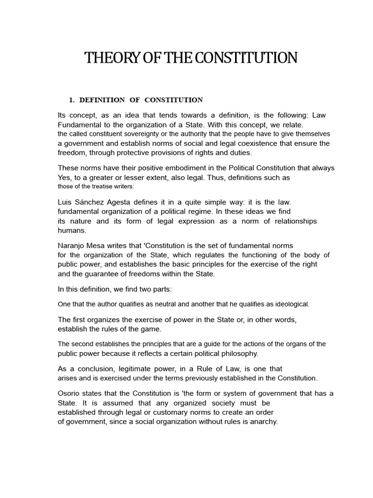 Understanding Constitutional Theory | PDF | Constitution | State (Polity)