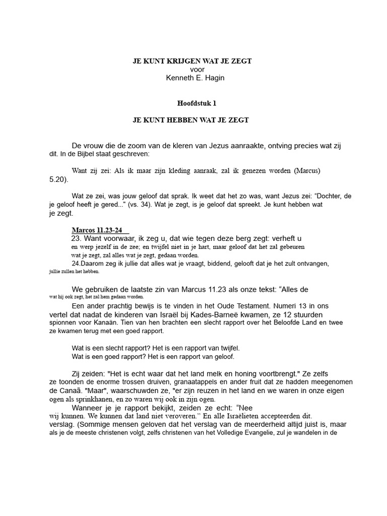 Je Kunt Krijgen Wat Je Zegt Hagin | PDF, image size:768x1024