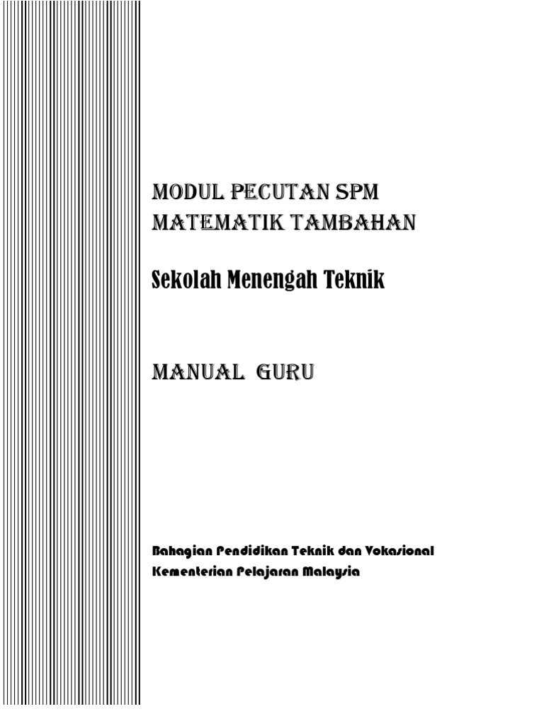 Manual Guru Add Maths | PDF
