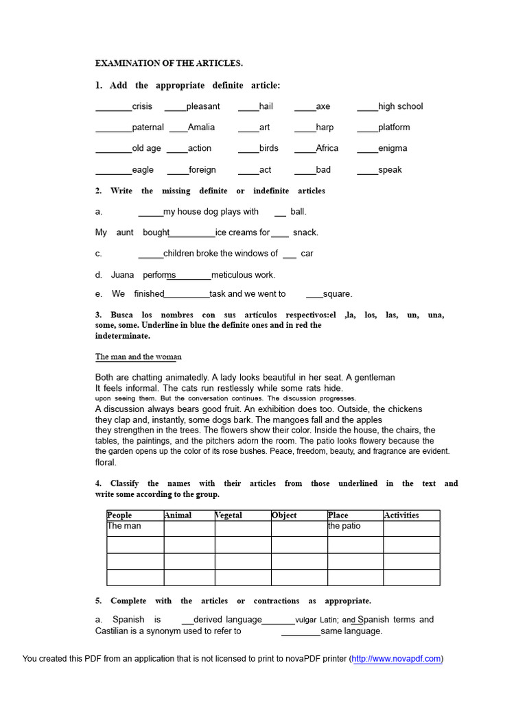 Examination of Articles | PDF