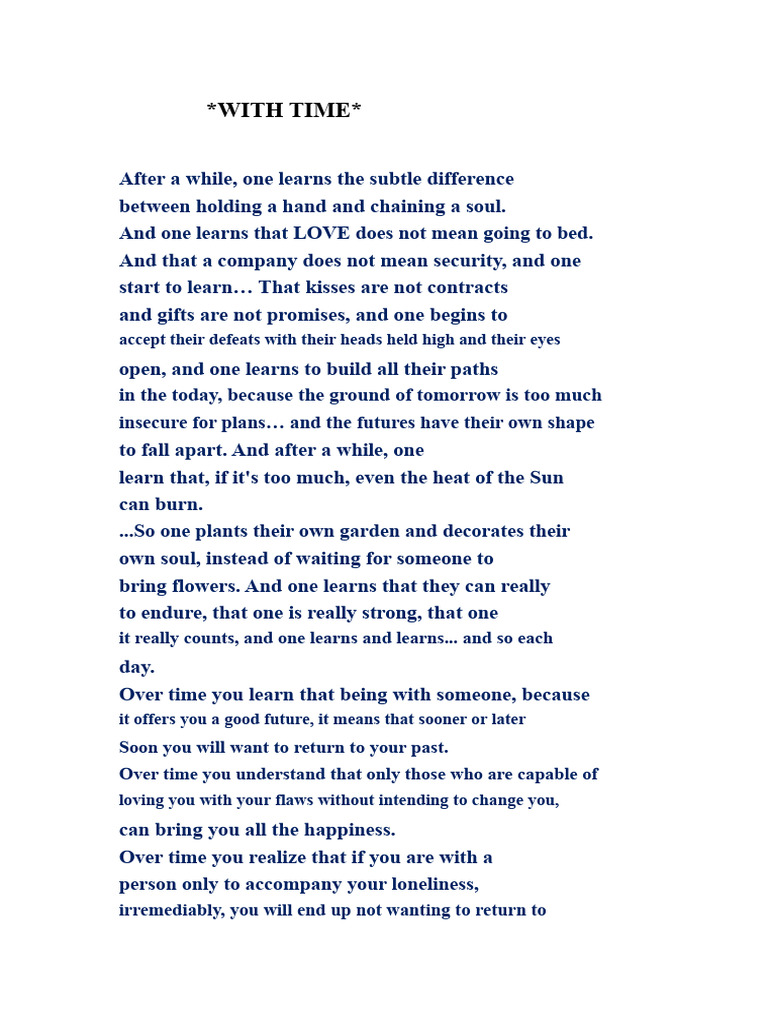 Lessons Learned Over Time | PDF