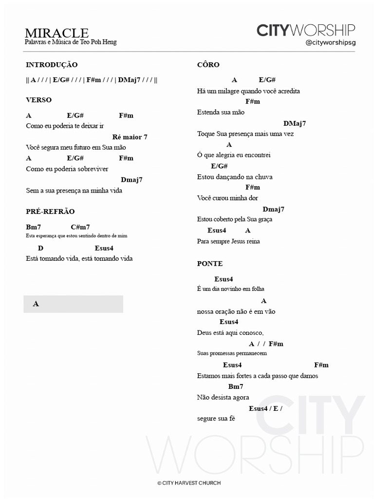 Letra da Música 
