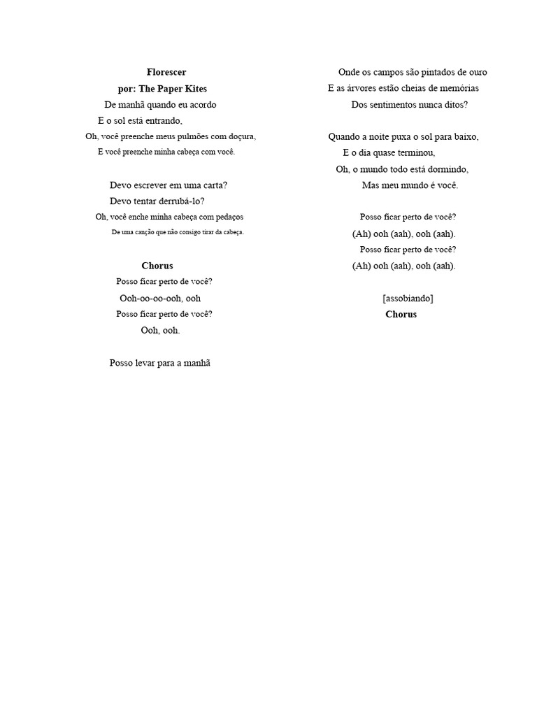 Poema sobre amor e conexão emocional | PDF