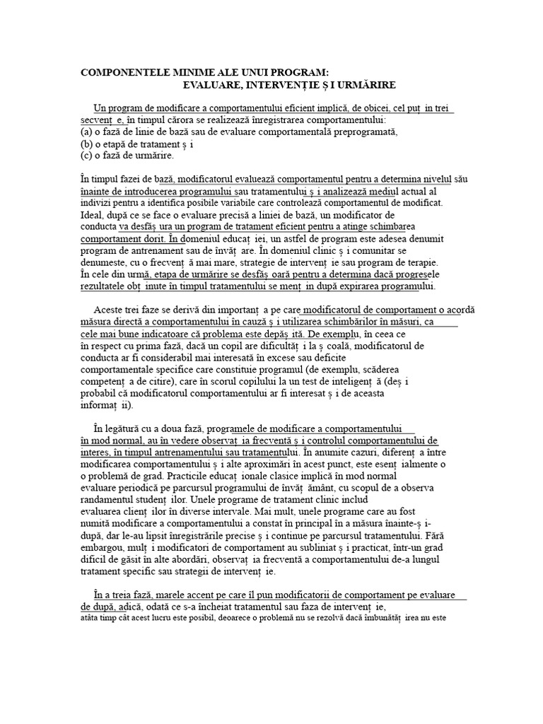 Componentele Minime Ale Unui Program | PDF