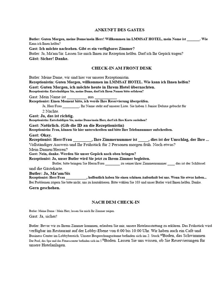 Butler Service Skript | PDF