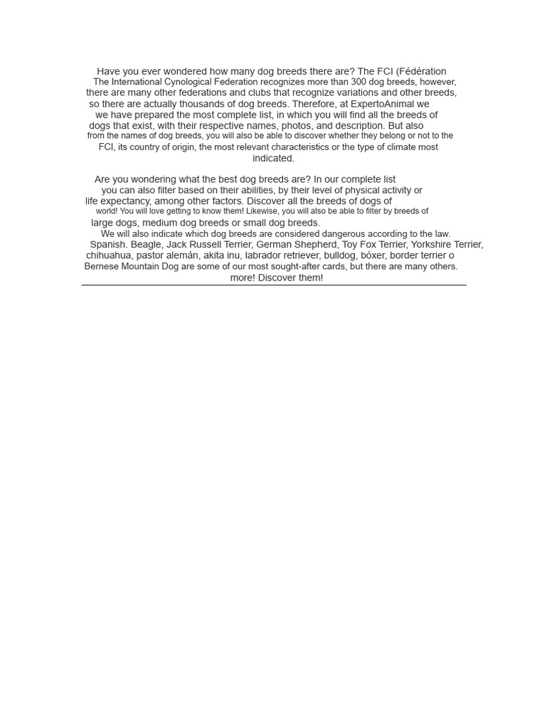 All BREEDS of DOGS | PDF
