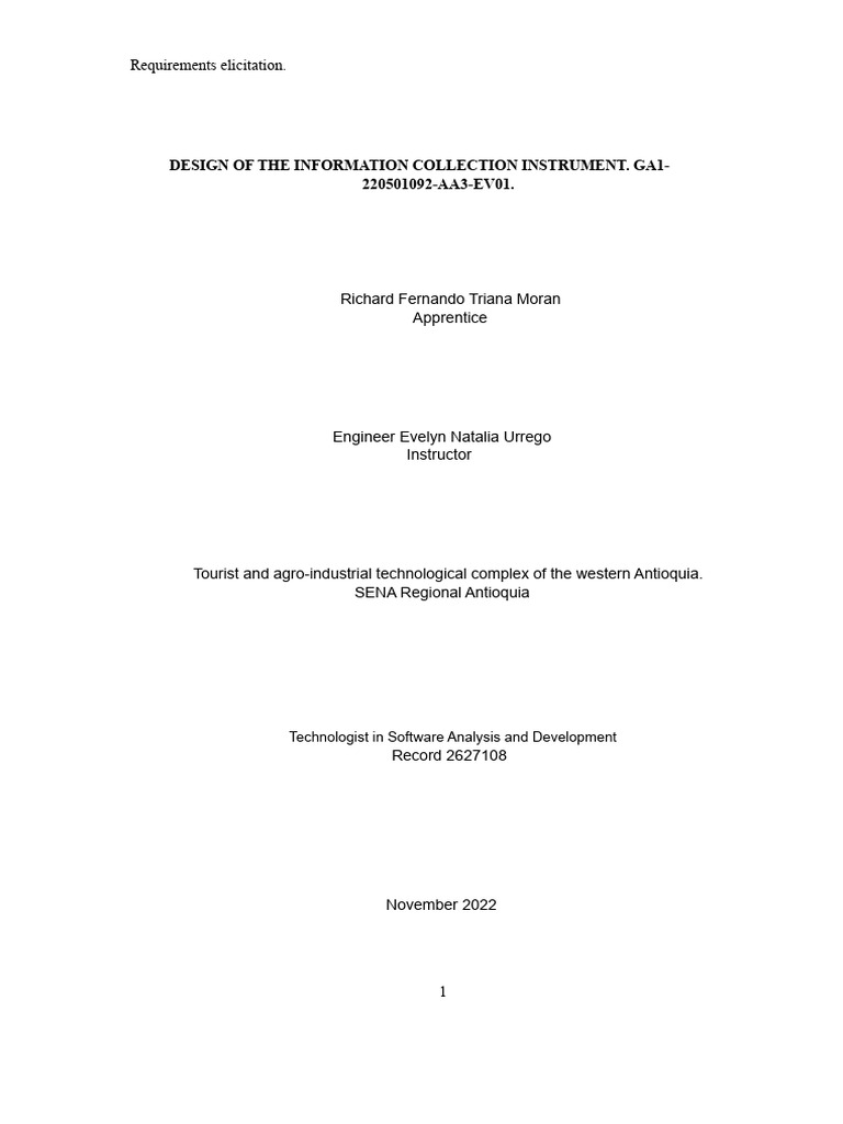 Data Collection Instrument Design Guide | PDF | Software Engineering ...