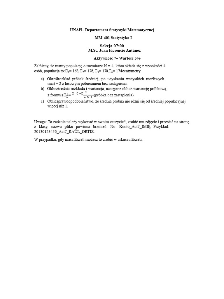 Aktywność 7 MM401 | PDF