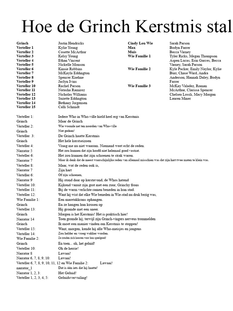 Grinch Script | PDF