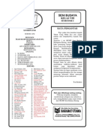 Buku Ajar Seni Budaya Kelas 8 MGMP Kab. Batang Semester 1