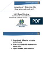 Importancia Del Sector Servicios en Colombia