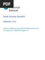 Edexcel S1 Statistics Formula Sheet | PDF | Variance | Statistical Analysis