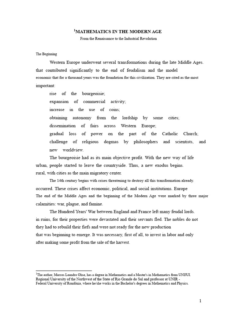 History of Mathematics - Renaissance | PDF | Calculus | Teaching ...