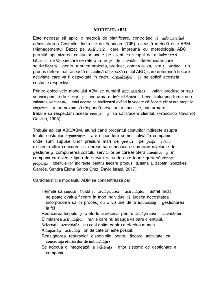 Modelul Abm | PDF