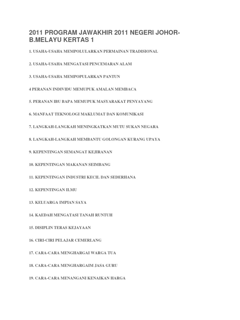 Modul Karangan Pdf