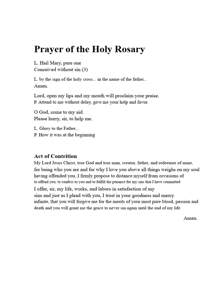 Rosary Prayer For The Deceased | PDF | Mary, Mother Of Jesus | Jesus