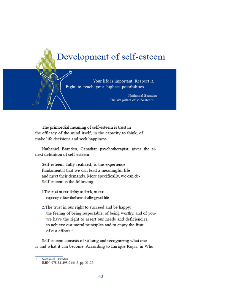 Foundations of Self-Esteem Development | PDF | Self Esteem | Thought