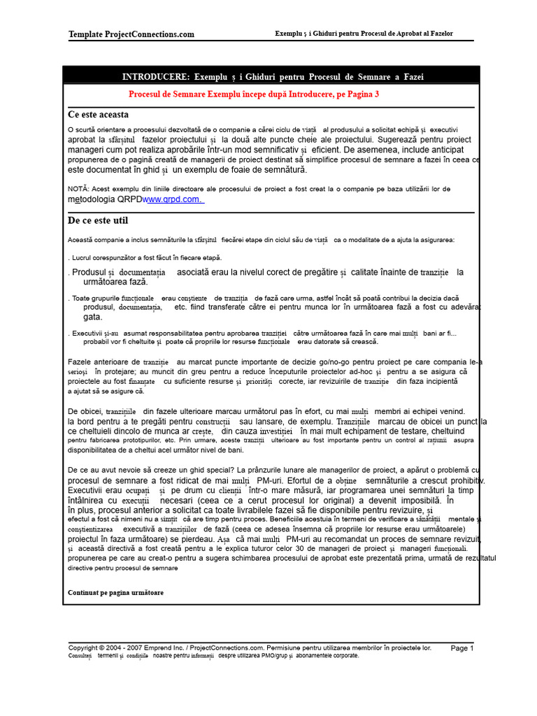 Exemplu de Proces de Aprobat Al Fazei | PDF