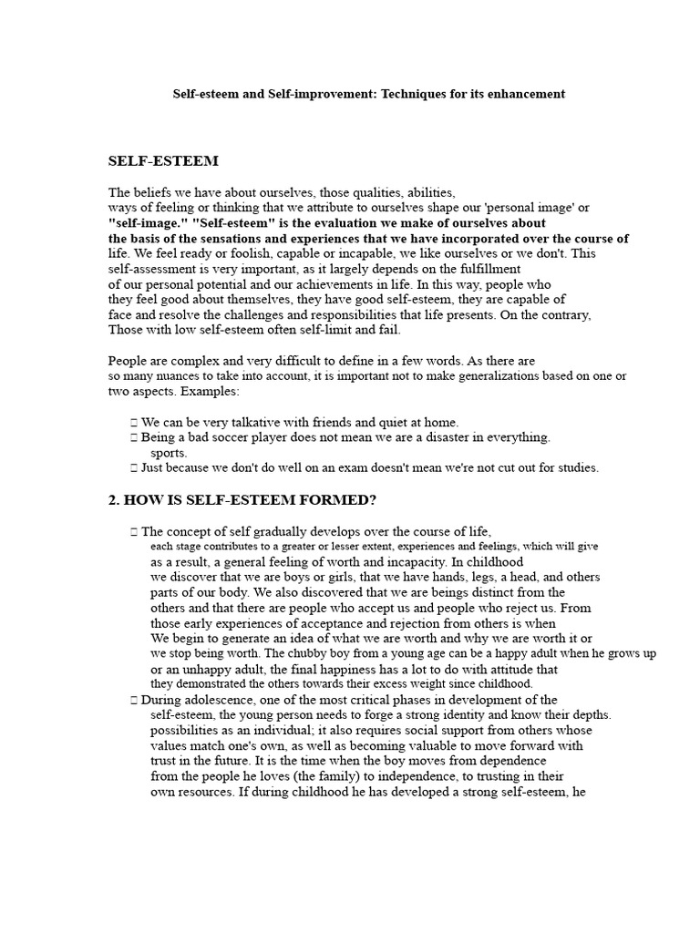 Boosting Adult Confidence and Self-Esteem | PDF | Self Esteem | Thought