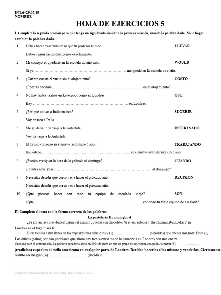 Hoja de Ejercicios 5 | PDF | Memoria