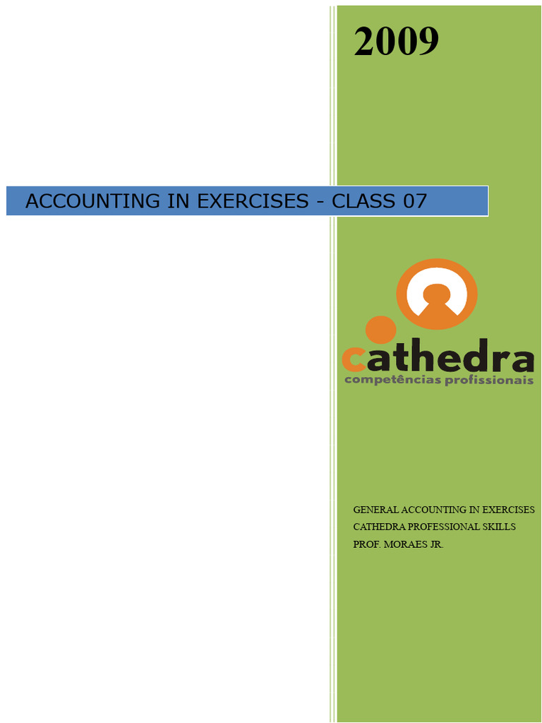 General Accounting Exercises Overview | PDF | Equity (Finance) | Expense