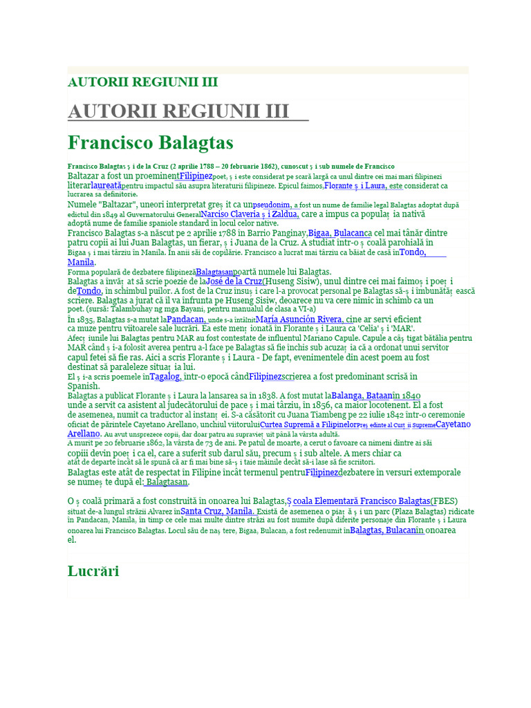 Autorii Regiunii Iii | PDF