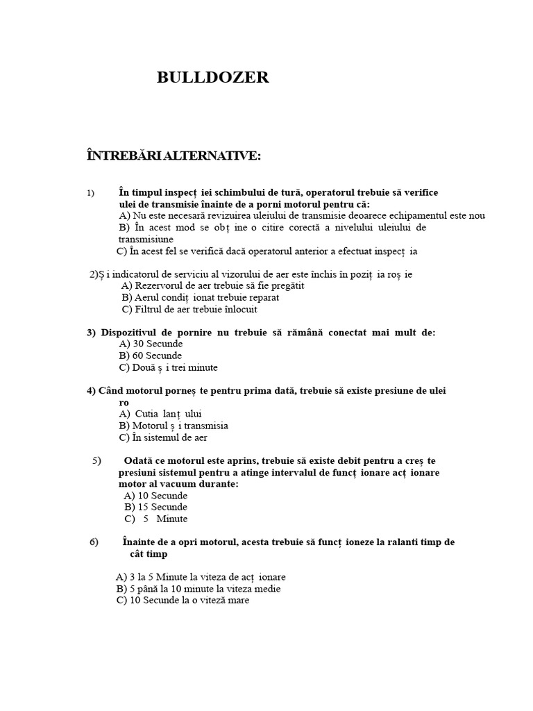 Buldozer | PDF