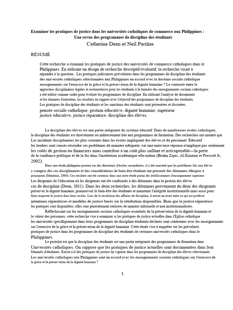 La Justice Réparatrice Dans Les Écoles | PDF | Justice | Crime et violence