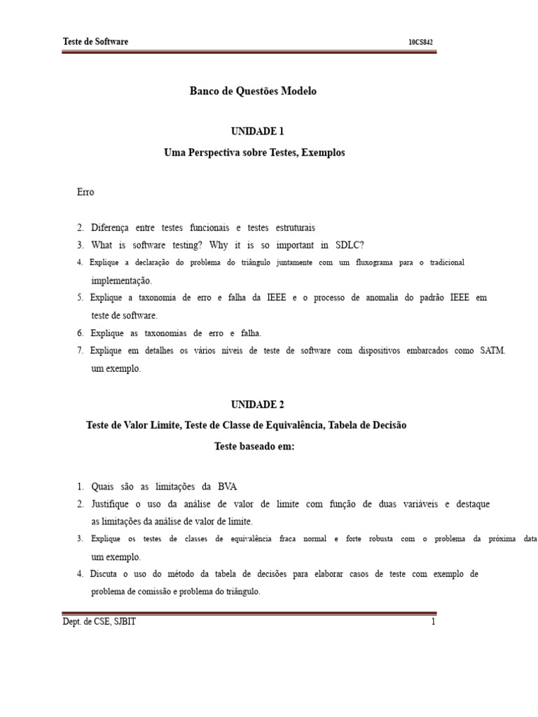 Guia Completo de Teste de Software | PDF | Testes de software | Teoria ...