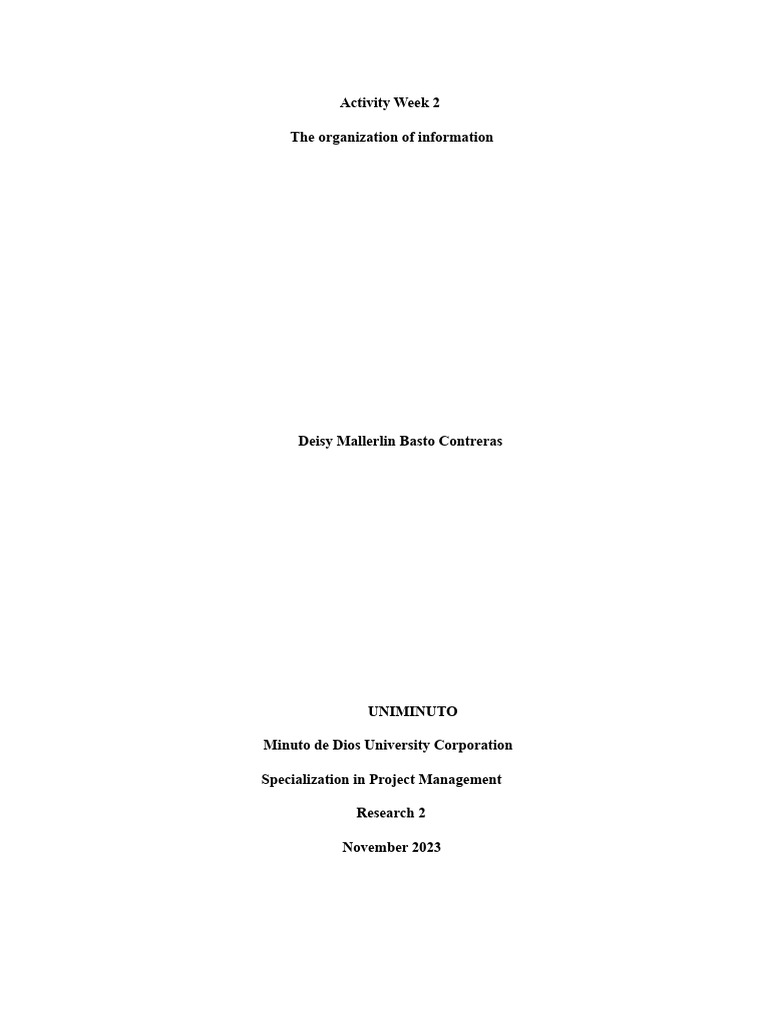Week 2 ACTIVITY RESEARCH | PDF
