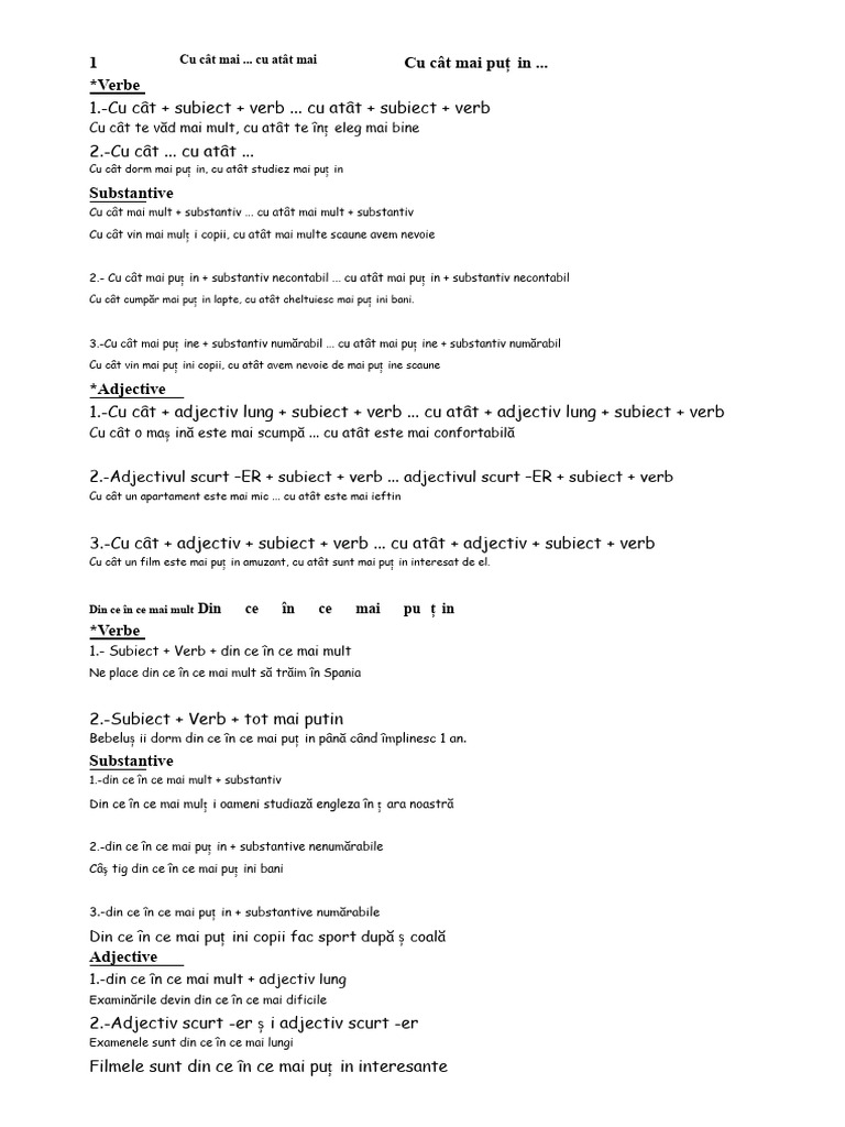 Cu Cât Mai Mult, Cu Atât Mai Mult | PDF