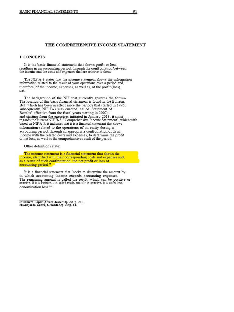 Comprehensive Income Statement Overview | PDF | Income Statement | Expense