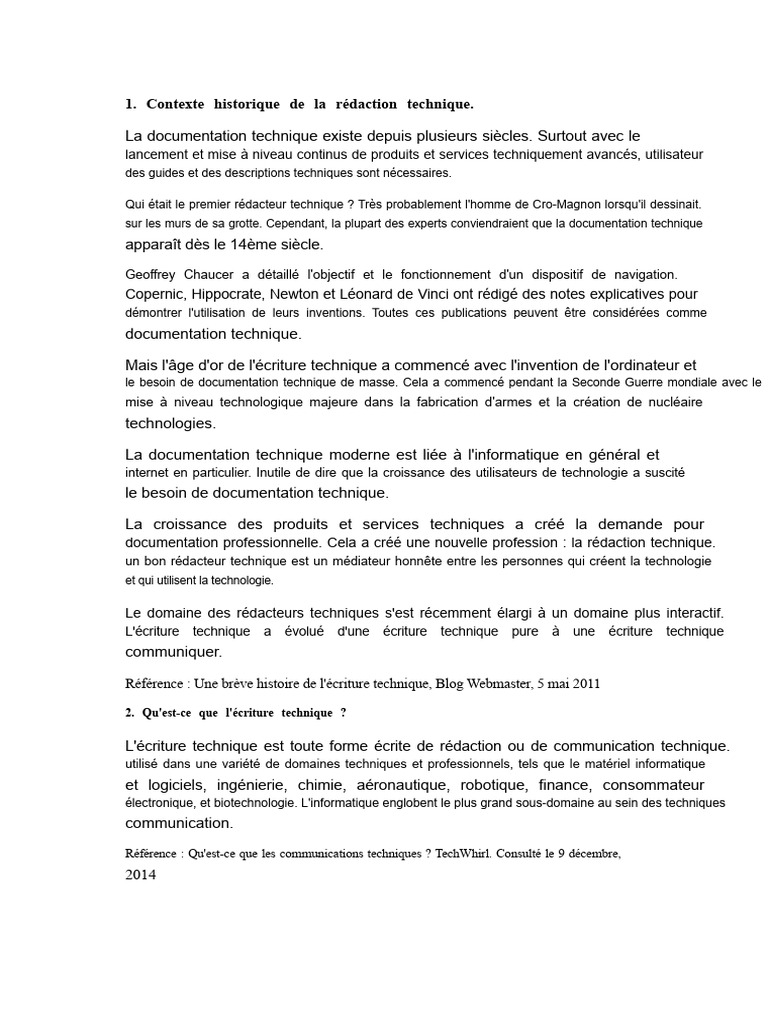 Histoire et principes de l'écriture technique | PDF | Informatique