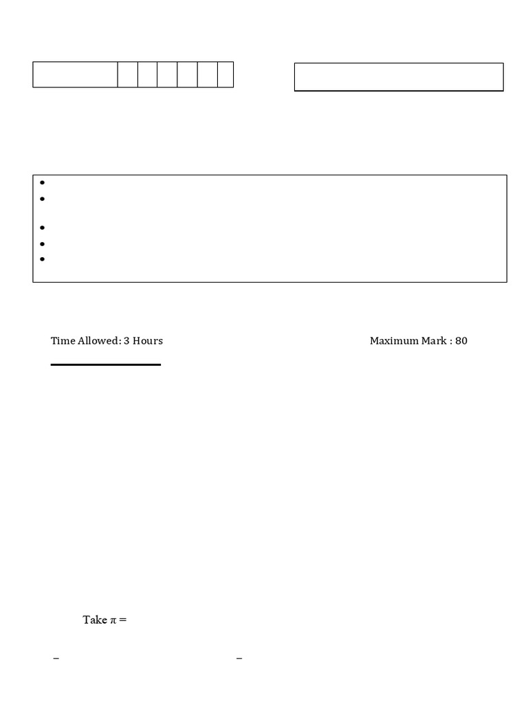 X Maths PB Basic QP | PDF | Circle | Sphere