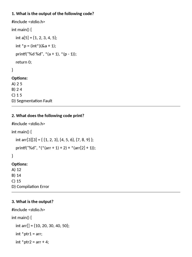 C Arrays | PDF | Software Engineering | Computer Programming