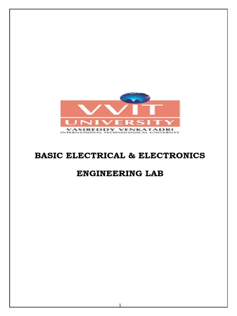 Basic Electrical & Electronics Lab Guide | PDF | Logic Gate | Transistor