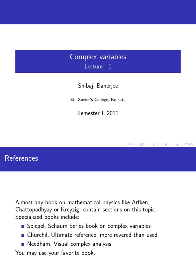 Introduction to Complex Variables | PDF | Trigonometric Functions ...