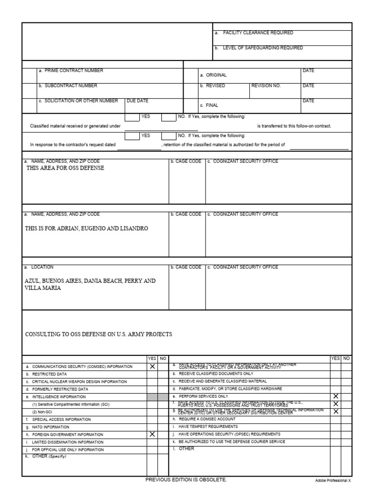 DoD Contract Security Classification Guide | PDF | Classified ...